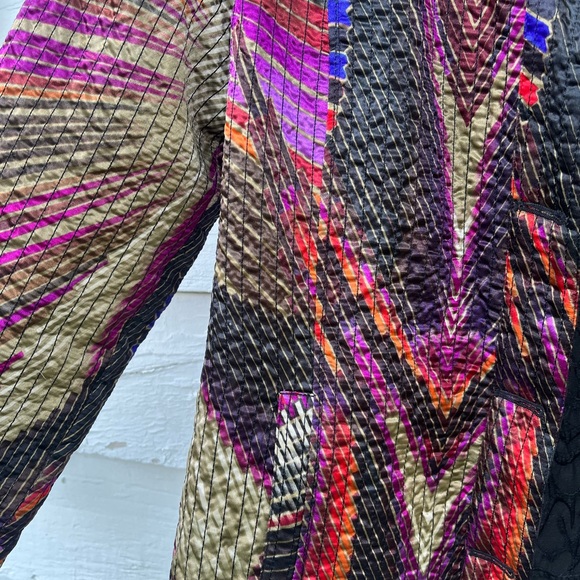 Chicos Colorful Jacket Size 1 (Medium/8) - Picture 7 of 7